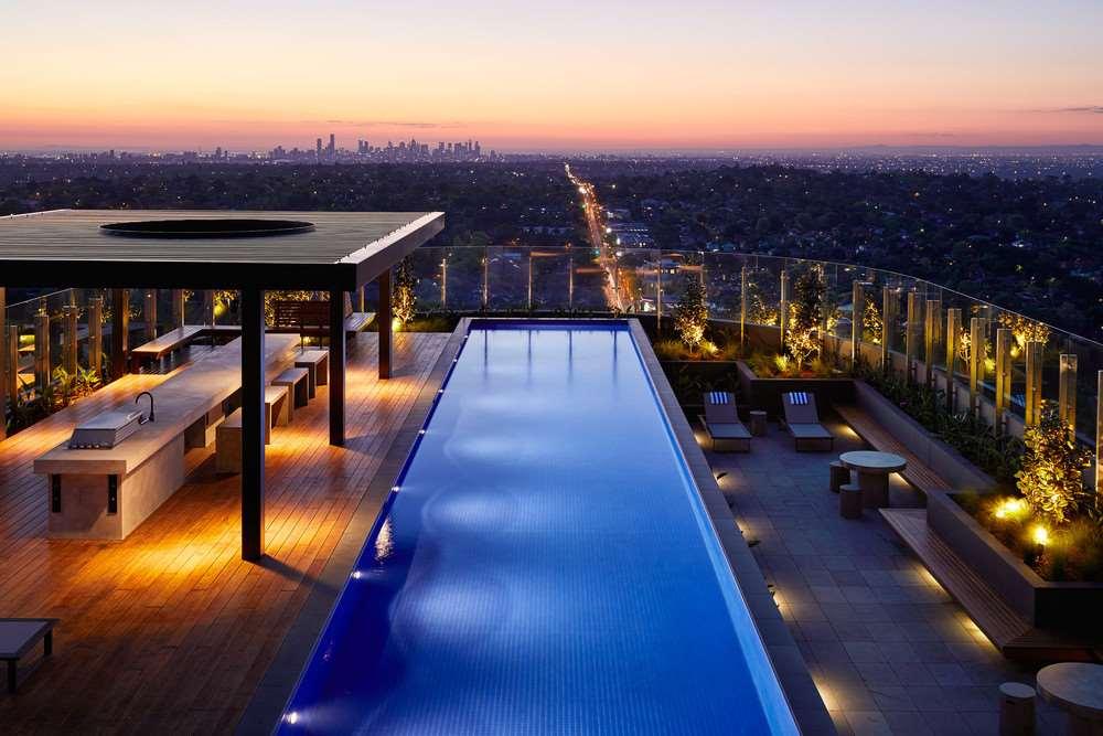 Art Series - The Chen Box Hill Zařízení fotografie The rooftop pool at the West Hollywood Edition